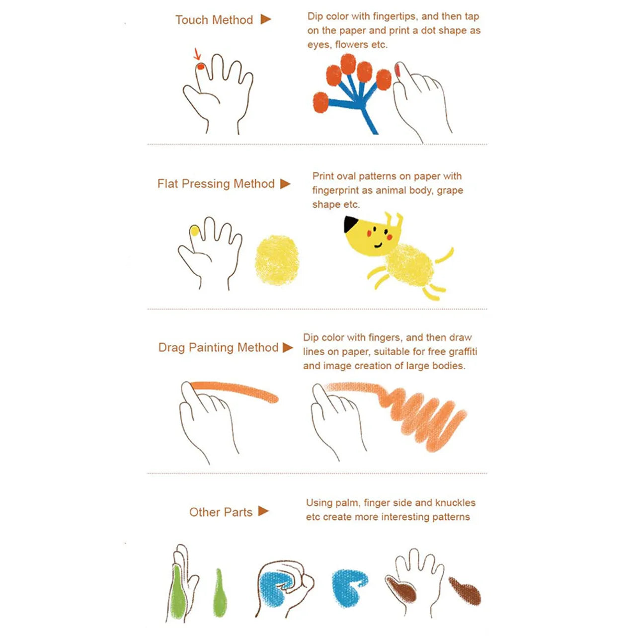 ورق الرسم بالأصابع من ميدير