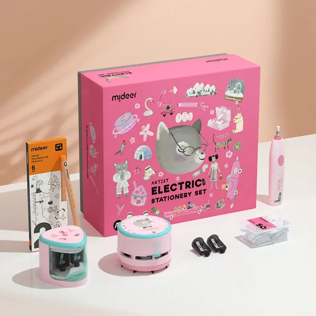 Mideer Electric Stationery Set – Artist (Pink)