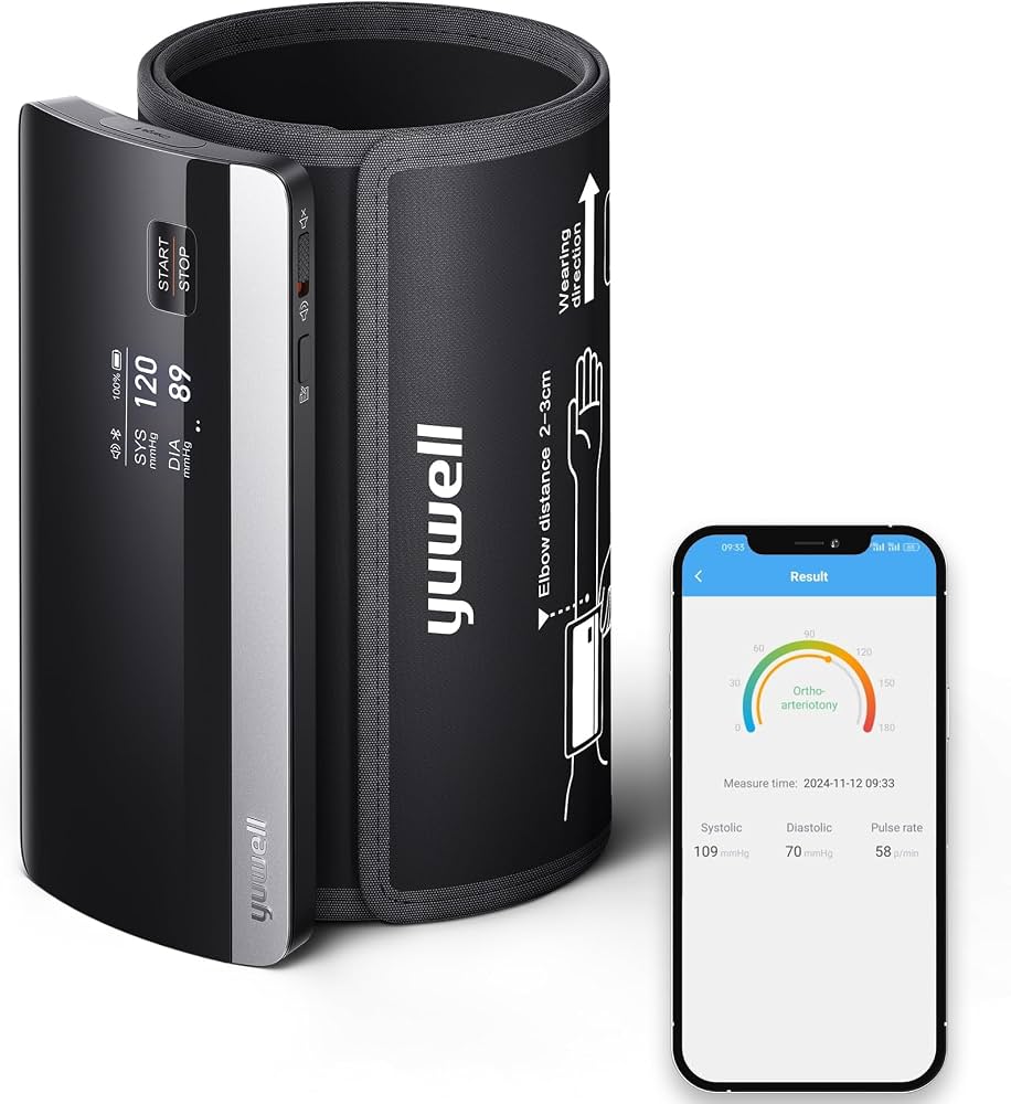 Yuwell YE630CR Rechargeable Blood Pressure Monitor – Bluetooth & Voice Guidance