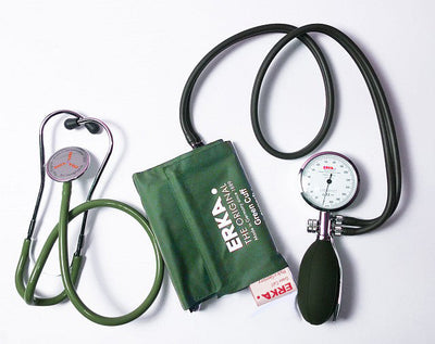 ERKA Test Manual Blood Pressure Monitor – Aneroid Gauge with Stethoscope