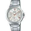 Casio Watch LTP-V300D-7A2. Triple clasp; Stainless steel strap
