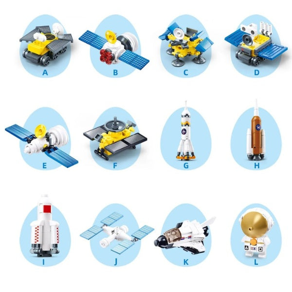 Sluban Brick Egg – Space Edition | Fun Building Toy
