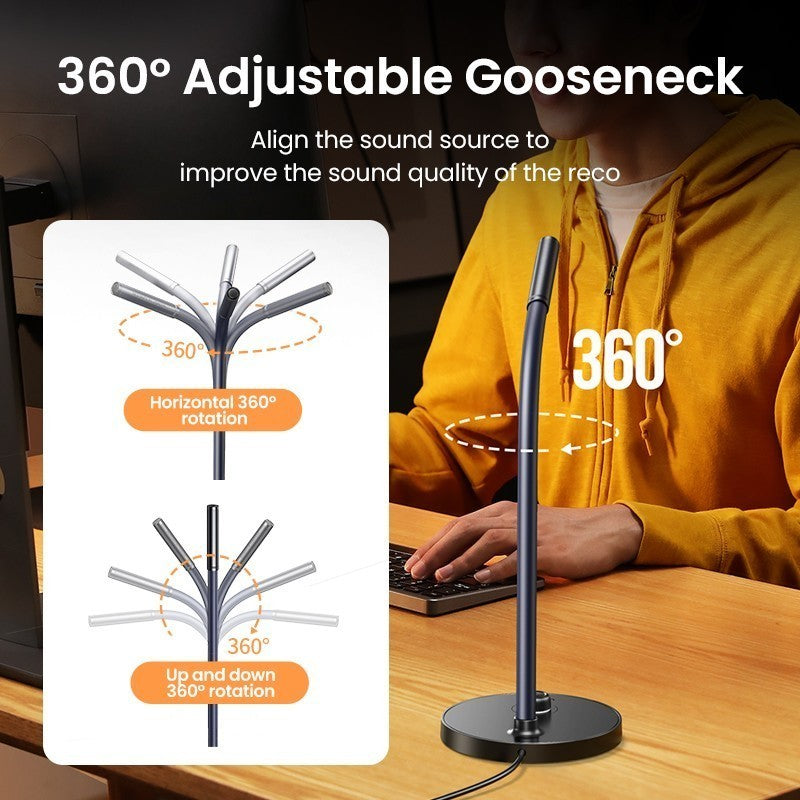 مايكروفون UGREEN USB 90416 صوت نقي وتسجيل متعدد الاتجاهات