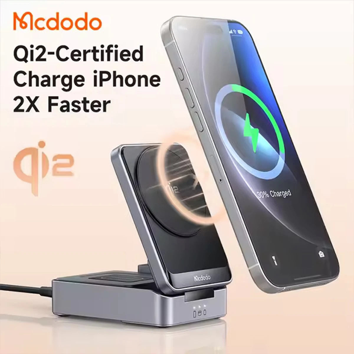 Mcdodo 3-in-1 Smart Magnetic Wireless Charging Docks