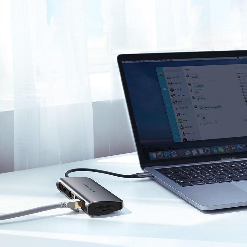 محول يوجرين CM179 يو اس بي -C 9-IN-1 متعدد الوظائف