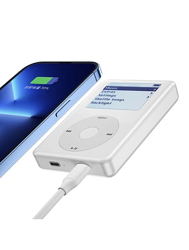 شاحن ويوو اللاسلكي المحمول مع بنك طاقة بقدرة 20 وات PD للشحن السريع باللون الابيض