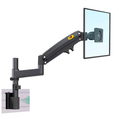 North Bayou D21 22"-35" Gas-Strut Partition Rail Mount 360° Rotation ±180° Swivel TV Bracket