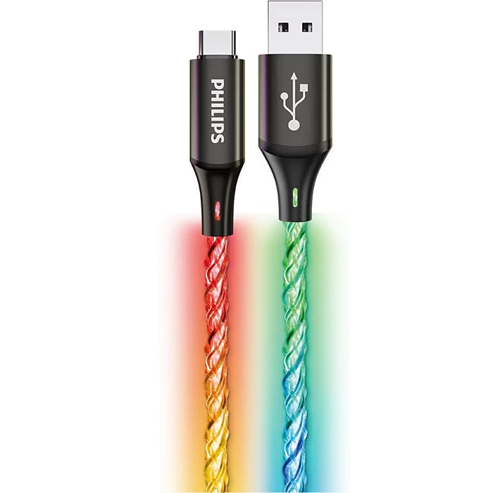 كابل Philips USB-A إلى USB-C للشحن ونقل البيانات – متين