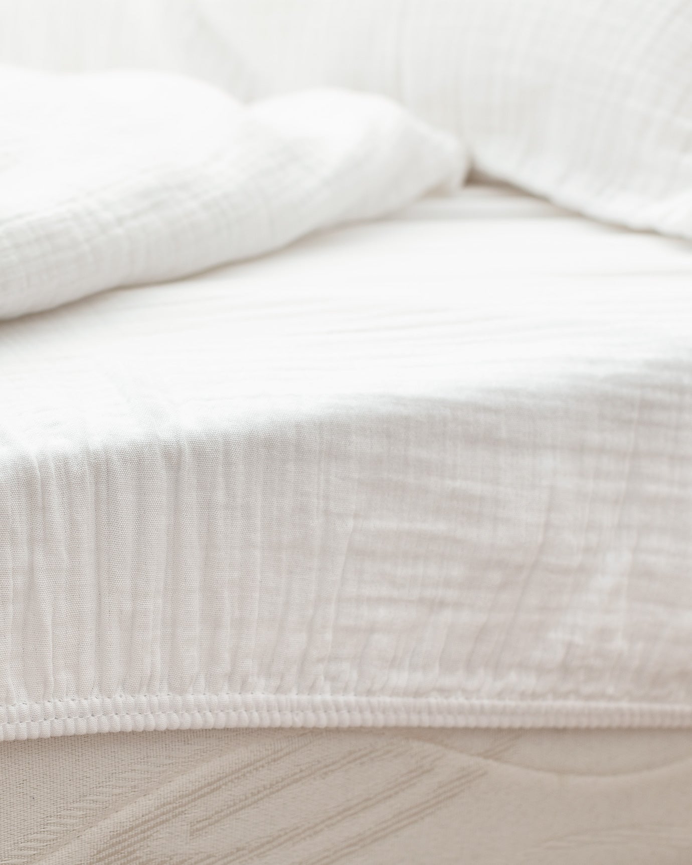 Marla Muslin Superking Size Duvet Cover Set - Fitted - Madame Coco JO