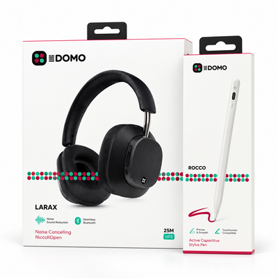 DOMO Bundle - ROCCO Stylus Pen + POMPEII ANC Noise-Cancelling Headphones