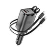 WIWU 111W Helix Pro USB-A+C Fast Car Charger Wi-CC034 - Triple Port Aluminum