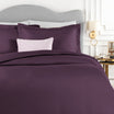 Elicia Super King Striped Satin Duvet Cover Set - Madame Coco JO
