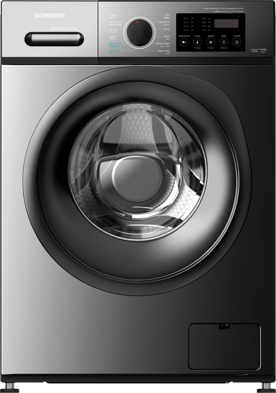 Skyworth Washing Machine 1200 RPM 8 kg 12 Programs Gray A+++