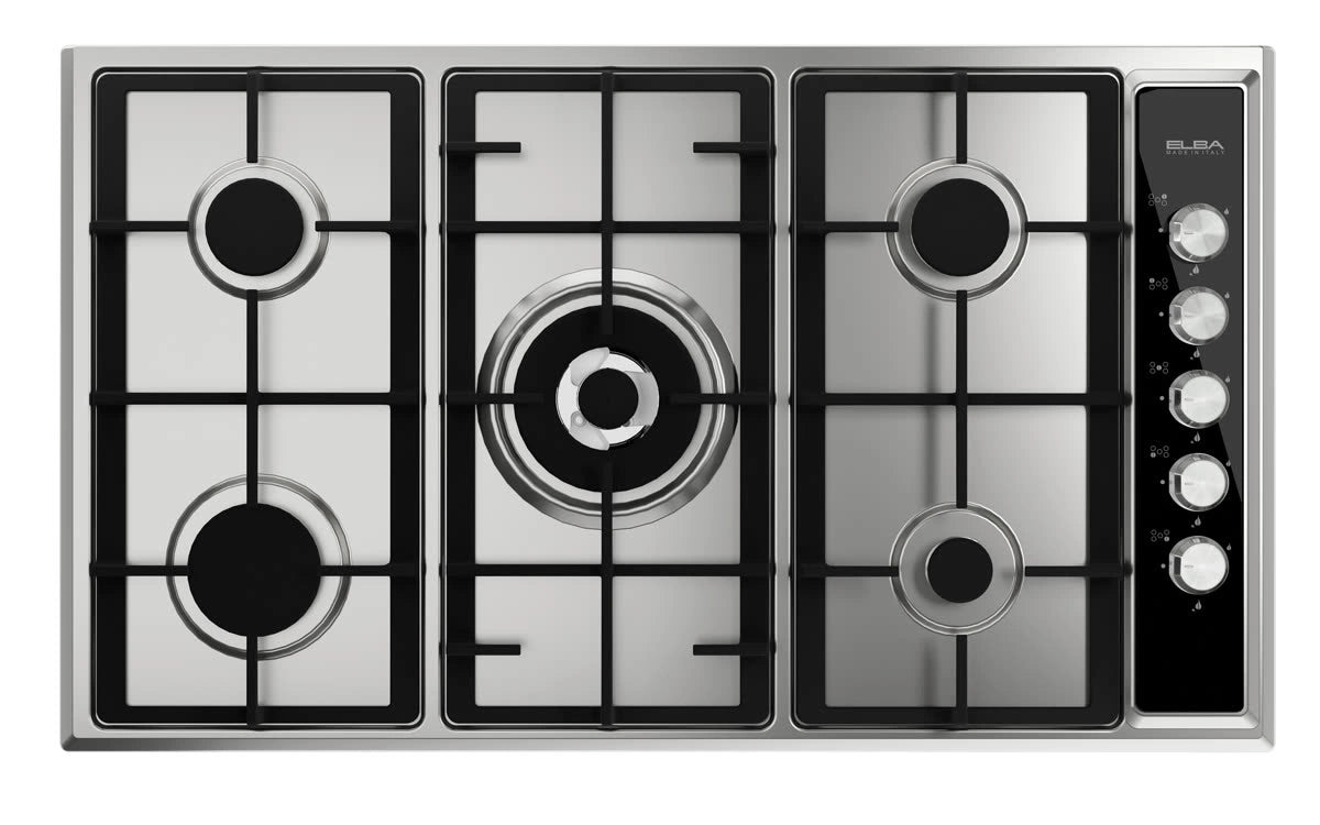 Elba EN 95-54V X Built In Gas Hob 90cm 5 Burners stainless steel