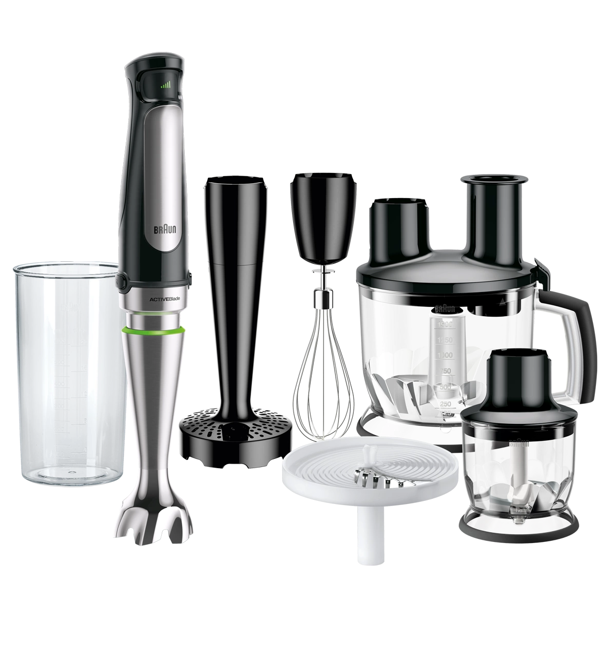 Braun MQ7087X Hand Blender MultiQuick 7 Black 1000 W Stainless Easy SmartSpeed