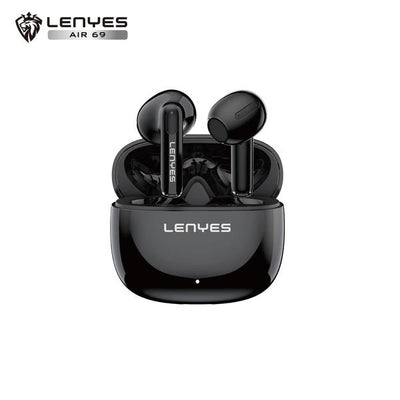 Lenyes Air 69 Wireless Earbuds – ANC, Dual Mic, 20H Battery Black