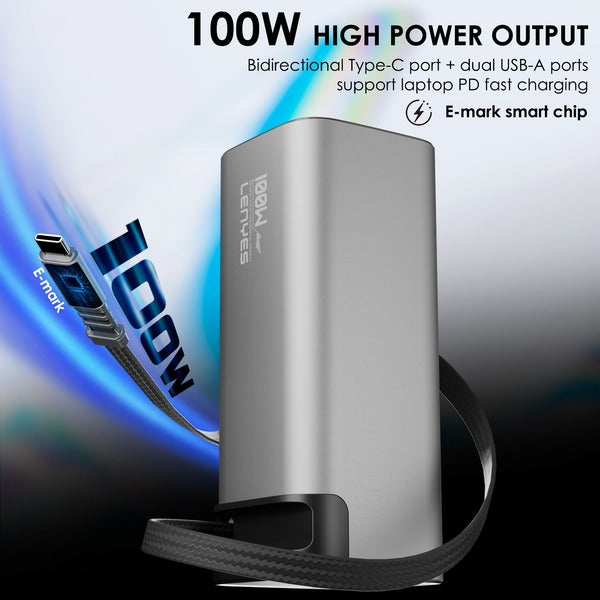 باور بانك لينيس 100 واط فائق السرعة، 20000 مللي أمبير في الساعة