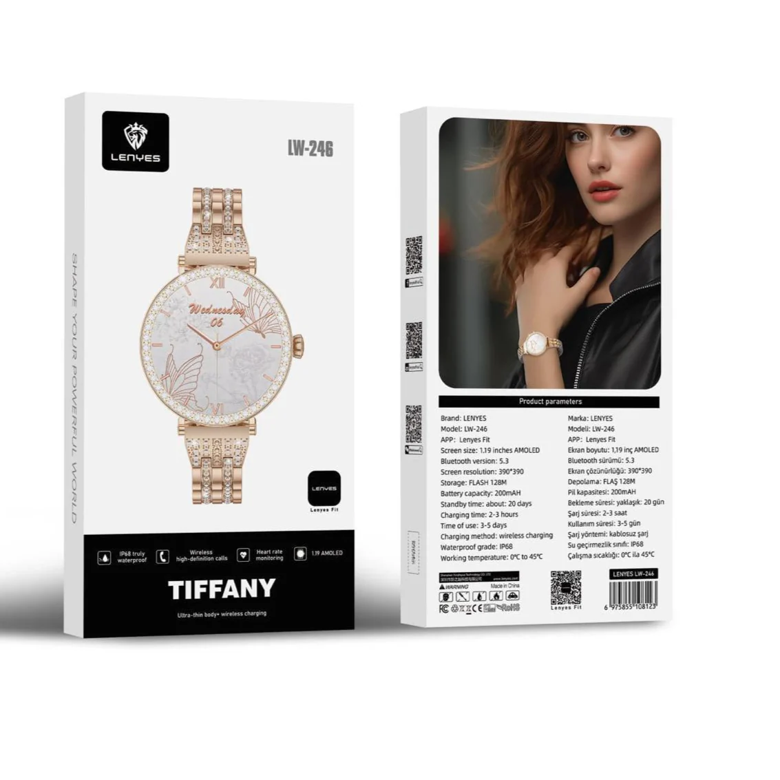 Lenyes LW-246 Tiffany Smart Watch – Elegant Tech in Tiffany Blue