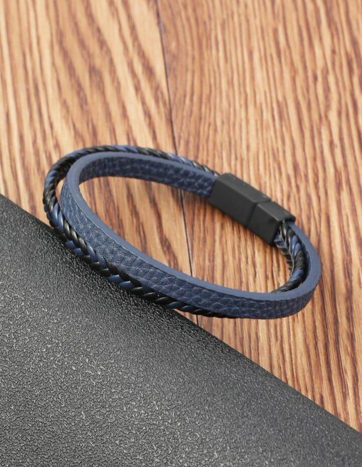 Fashionable And Popular Men Braided Detail Bracelet PU For Jewelry Gift And For A Stylish Look