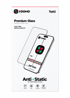 DOMO Totti Anti-Static HD Tempered Glass Screen Protector - Clear (Pack of 10)