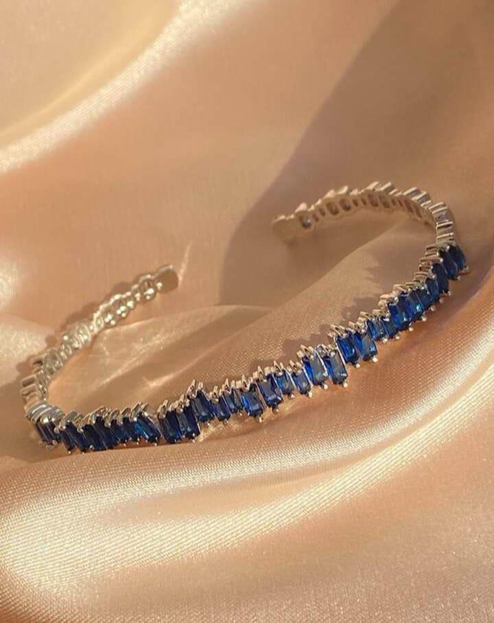 Open cubic zirconia decoration bracelet for women for party banquet wedding