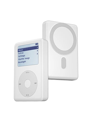 شاحن ويوو اللاسلكي المحمول مع بنك طاقة بقدرة 20 وات PD للشحن السريع باللون الابيض