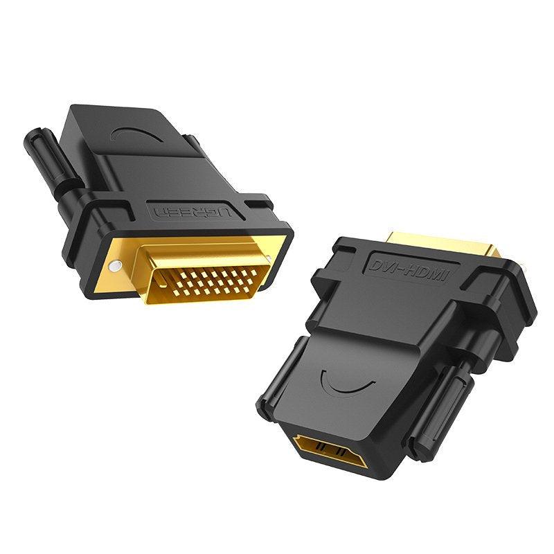 محول يوجرين DVI 24+1 ذكر إلى HDMI أنثى (أسود) - تحويل HD