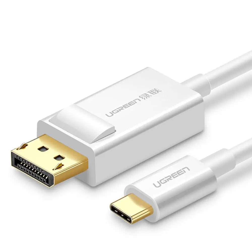 محول UGREEN USB-C إلى DisplayPort (4K@30Hz) - أبيض 1.5م