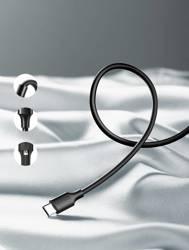 كابل يوجرين USB-A إلى USB-C 2م - طلاء نيكل، أبيض، متين