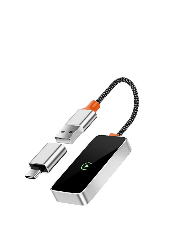 WiWU Wi-CP002 مستقبل CarPlay لاسلكي بمنفذ USB وشاشة LED