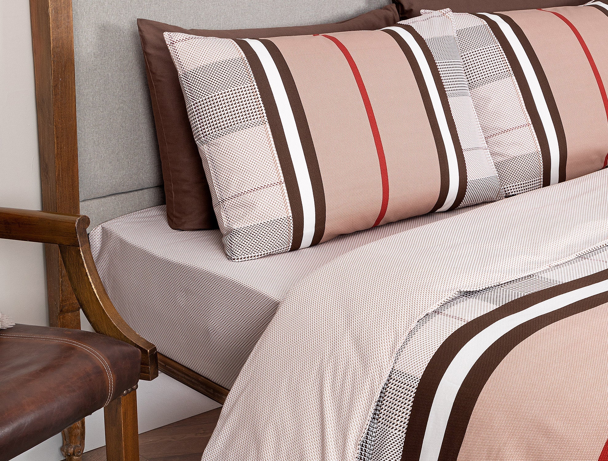 Leeroy Single Size Duvet Cover Set - Ranforce Patterned - Madame Coco JO