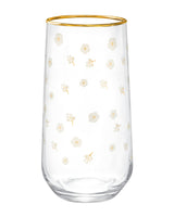 Madame CocoJosé Villagues Marguerite Beverage Glass Set – 4 Pieces, 470ml