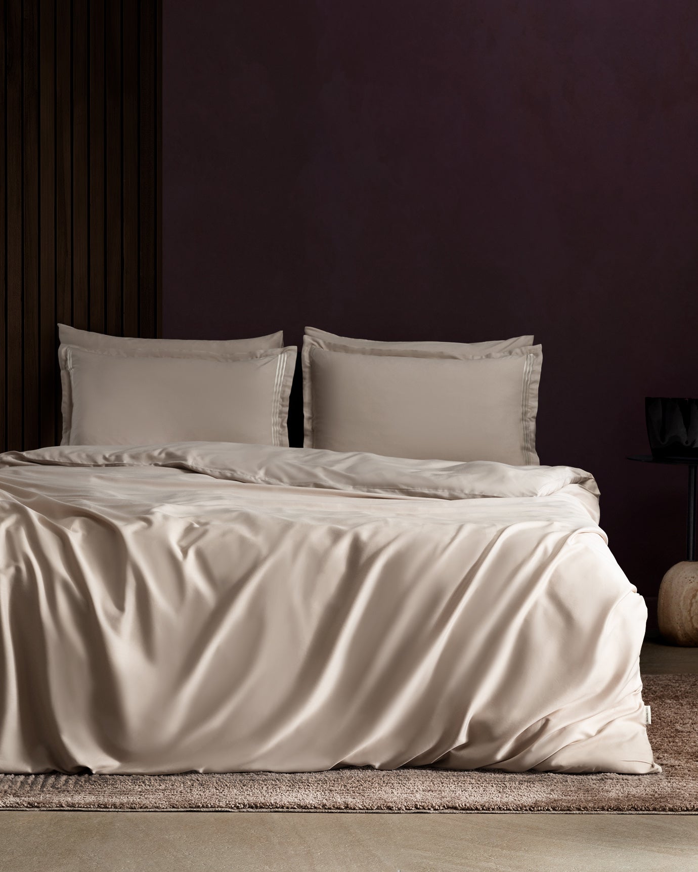 Clarette Double Size Bamboo Satin Duvet Cover Set - Madame Coco JO
