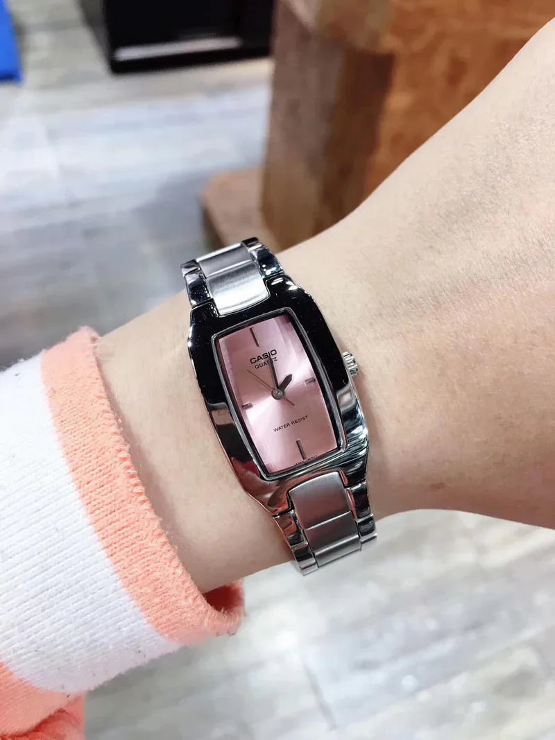 Casio, LTP-1165A-4CDF(SH20), Women's Watch - Pink Stainless Steel