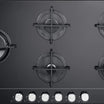 Elba 90 cm Built-in Gas Hob with 5 Burners and Vitroceramic