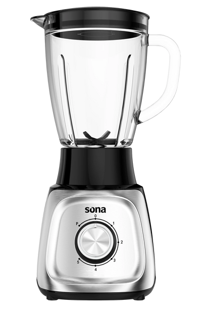 Sona 600W Blender 1.5L Glass Jar, 2 Speeds – 1 Year Warranty