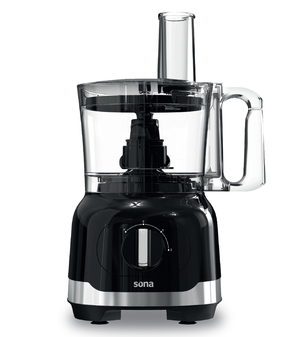 Sona Food Processor 800W Black 2 Speeds With Accessories