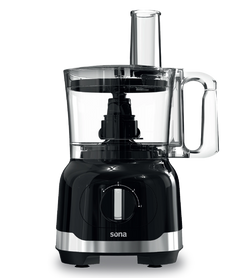 Sona Food Processor 800W Black 2 Speeds With Accessories