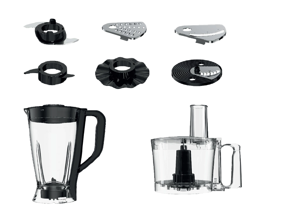 Sona Food Processor 800W Black 2 Speeds With Accessories