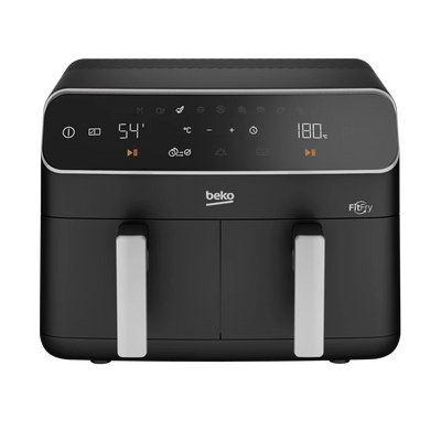 Beko 8.5L Air Fryer 2400W with Double Basket – Black
