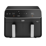 Beko 8.5L Air Fryer 2400W with Double Basket – Black