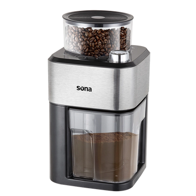 Sona Burr Coffee Grinder 100g | 120W Stainless Steel Blades | Model SCG-7302