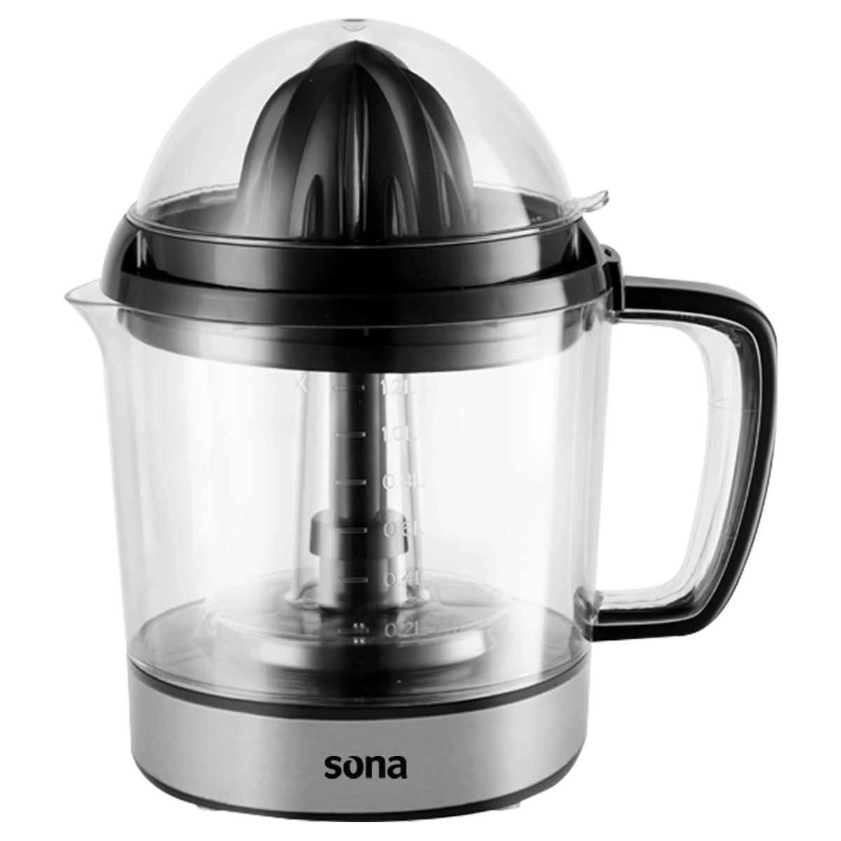 Sona Citrus Juicer 40W 1.2L Copper Motor Black | SJ-8019