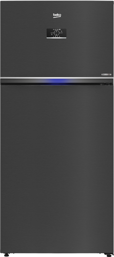 Beko Refrigerator Manhattan Gray 630 L Inverter with Screen A+ | RDNE710E40SXBR