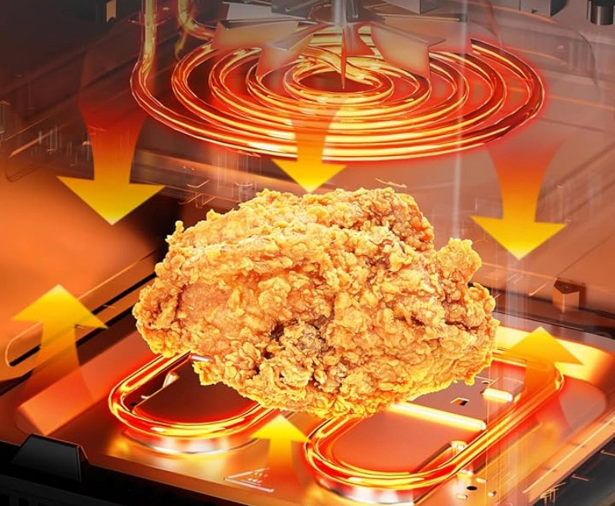 Sona 8L Air Fryer Black 2000W with 10 Cooking Programs