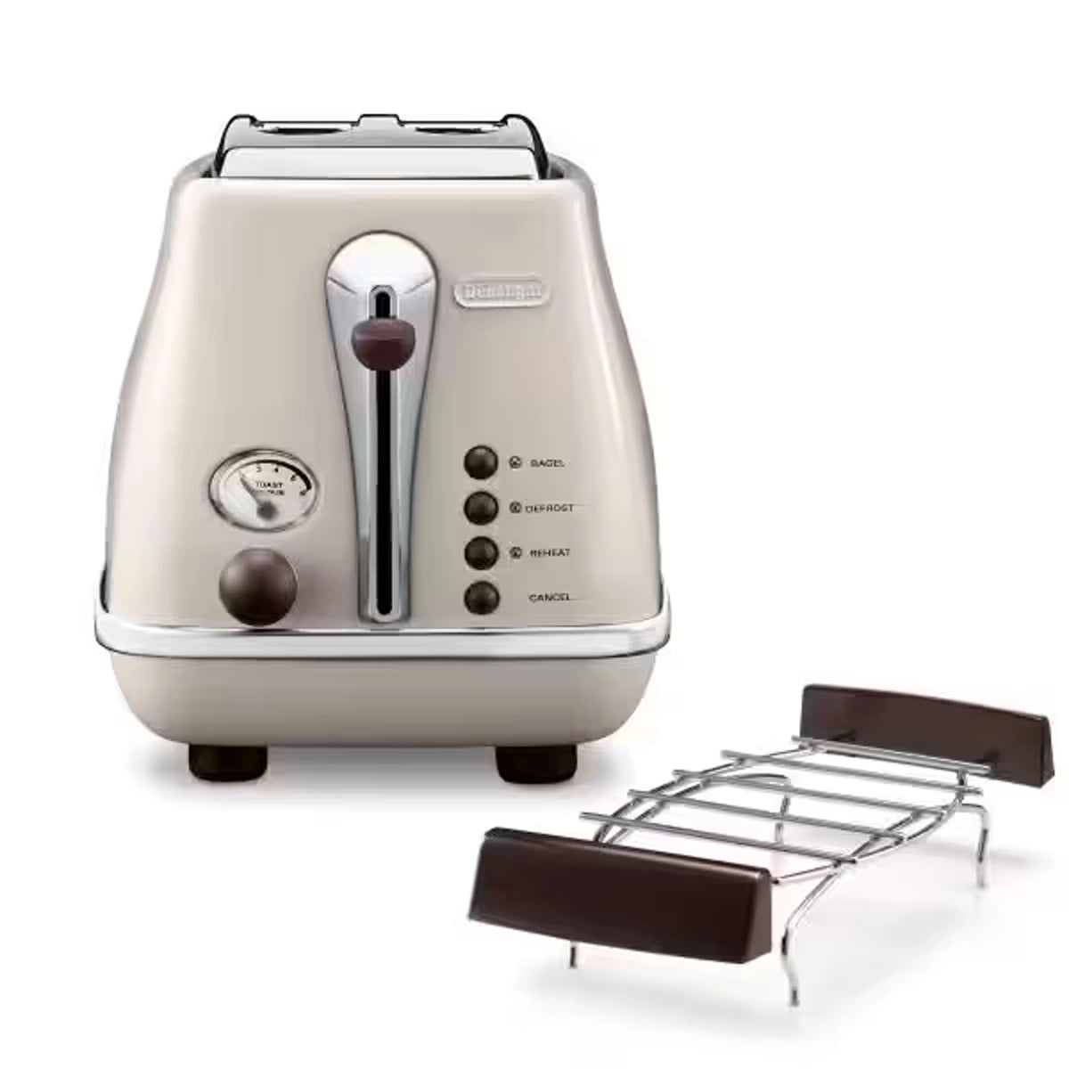 DeLonghi Vintage 2-Slice Toaster – 900W
