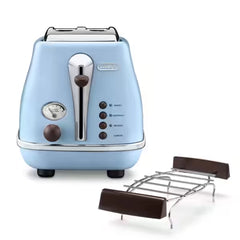 DeLonghi Vintage Light Blue Toaster 2-Slice 900W