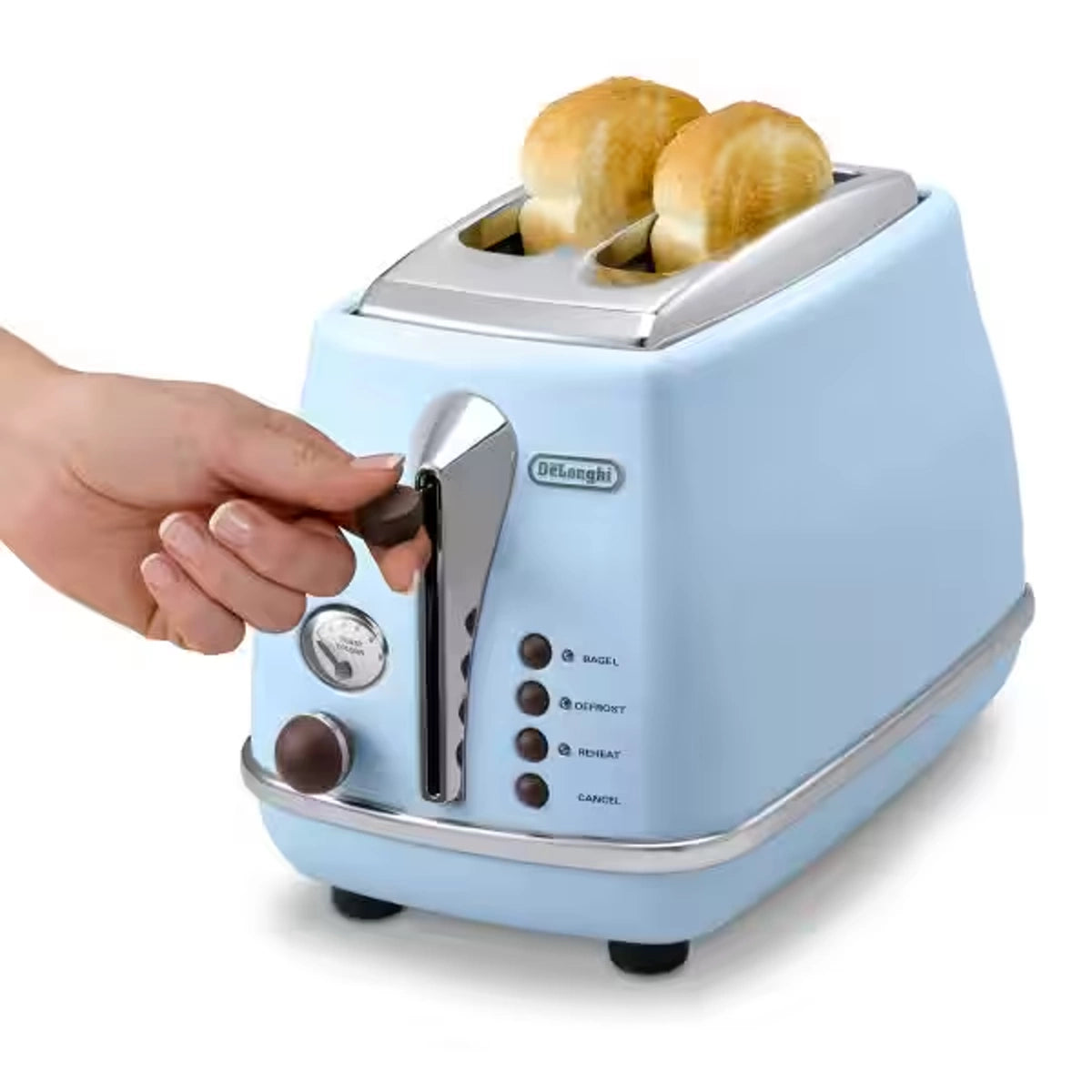 DeLonghi Vintage 2-Slice Toaster – 900W