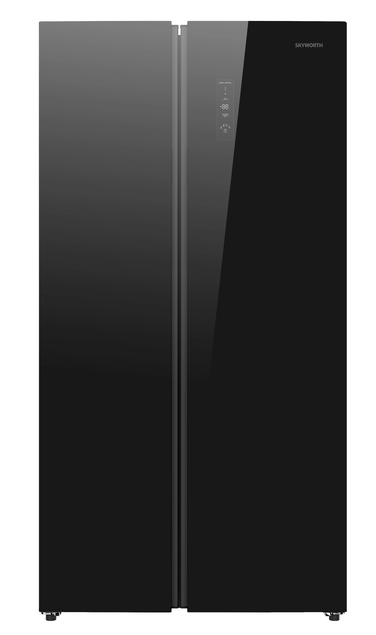 Skyworth 541L Side-by-Side Refrigerator No Frost A++ Black