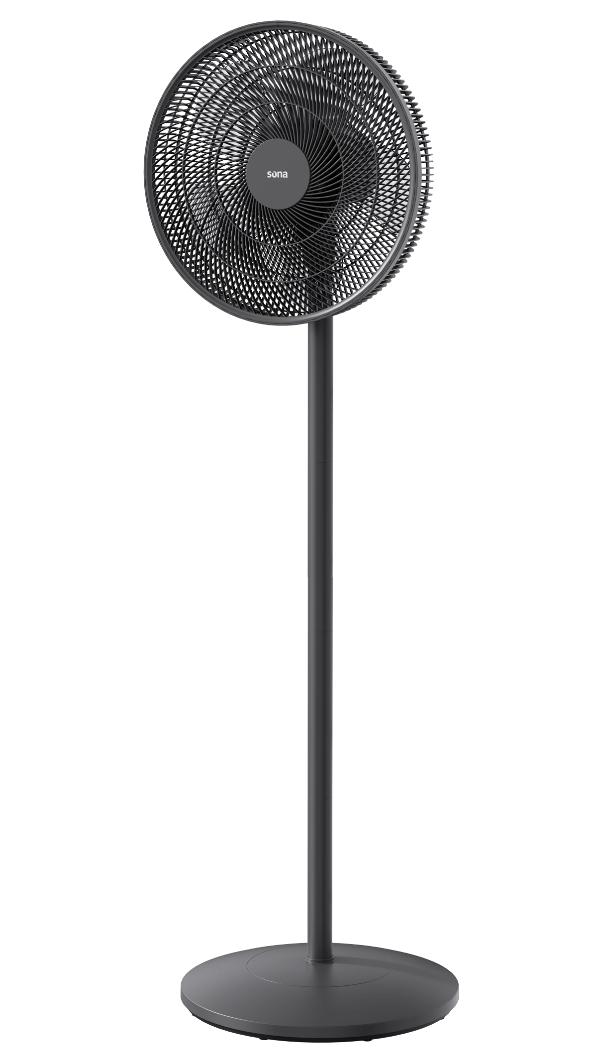 Sona 16" Stand & Table Fan 3-Speed 5 Blades Black – Model SF-40151 BK